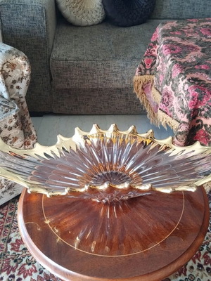 Crystal fountain used vintage from the 1950s with decorative design