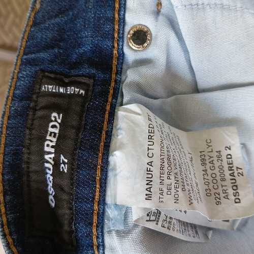 Dsquared2 Jeans like new, size XS, blue with rips