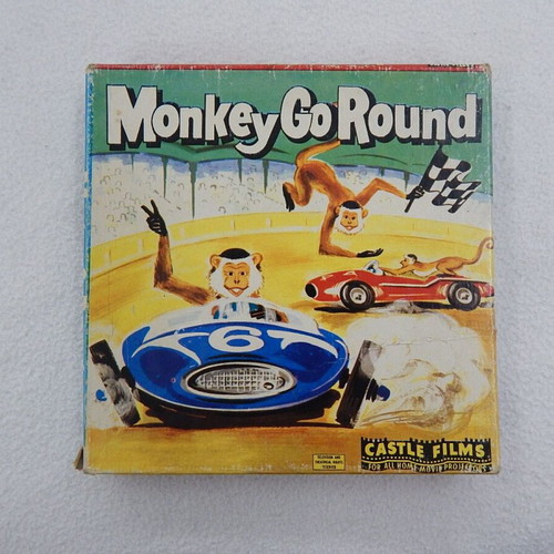 Monkey Go Round 8mm film used, Castle Films 1960s with original box