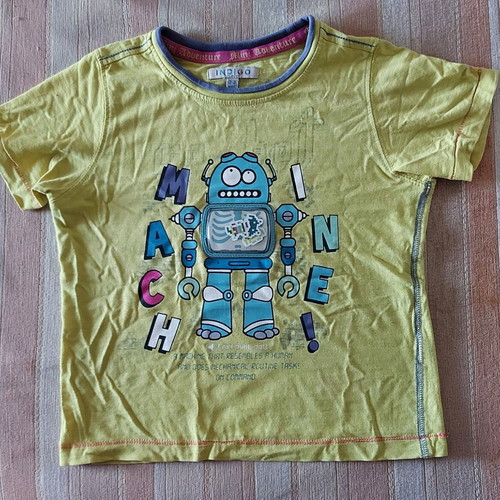 Summer blouse like new, yellow for boys aged 2-3 years