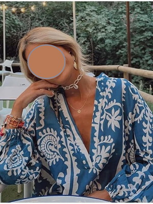 Zara boho φόρεμα καφτάνι midi πολύχρωμο σαν καινούργιο, μέγεθος M
