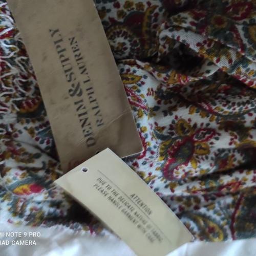 Ralph Lauren pants new with paisley print and elastic hem