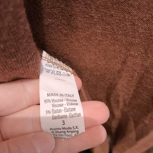 Women's thin jacket new, size M, brick brown