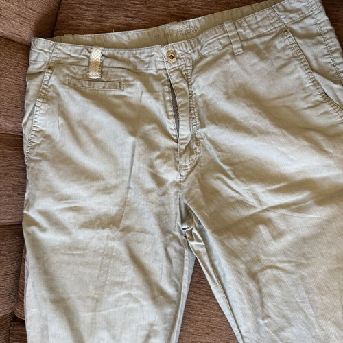 Glo men's cotton chino pants XL, khaki olive