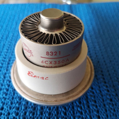 Eimac 4cx350A tubes with Johnson base and ceramic chimney, one new