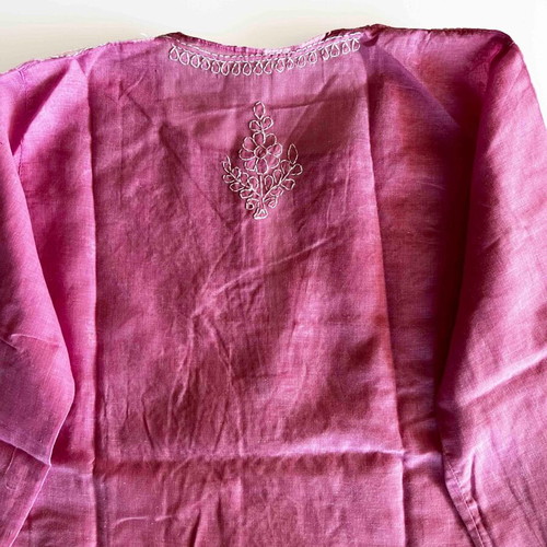 Indian Kaftan pink with embroidery new