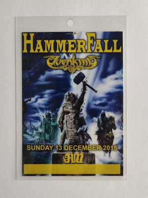Photopass Hammerfall and Elvenking concert 13-12-2015 like new