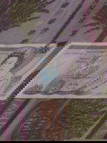 Редкият колекционерски банкнот £20 Англия - Издание с кралица Елизабета II