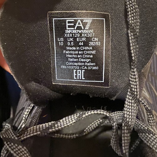 EA7 Armani Exchange sneakers size 44, black