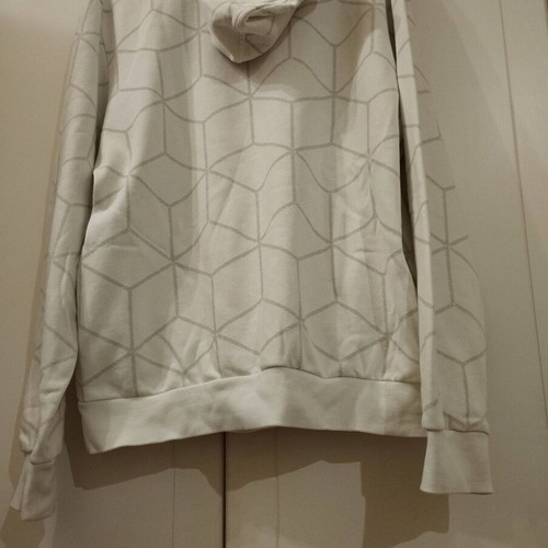 Puma men's hoodie white with rhombus pattern, like new