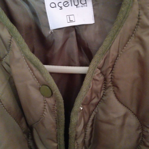 Khaki jacket like new, size Large