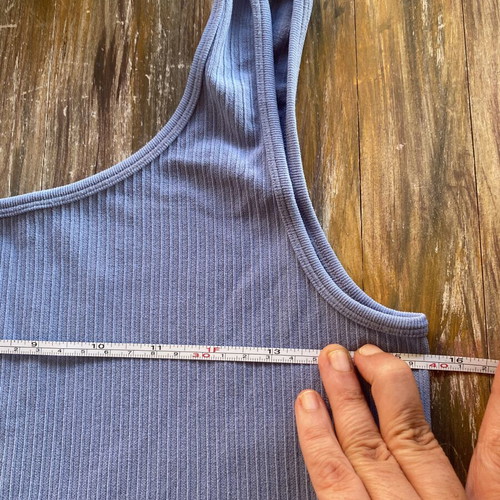 H&M Blue Fitted Top like new, size Large