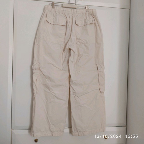 Bershka cargo pants beige new XXL