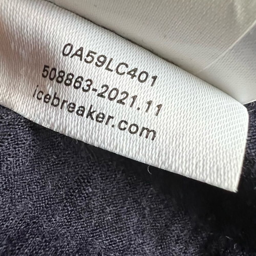 Icebreaker polo shirt merino wool navy men size XL excellent condition