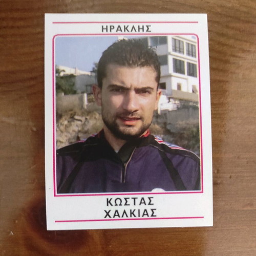 Panini Football Sticker 2002 Chalkias like new