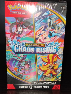 Pokémon Chaos Rising Booster Bundle new, 6 packs