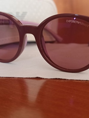 Emporio Armani Kids Sunglasses like new, burgundy acetate frame