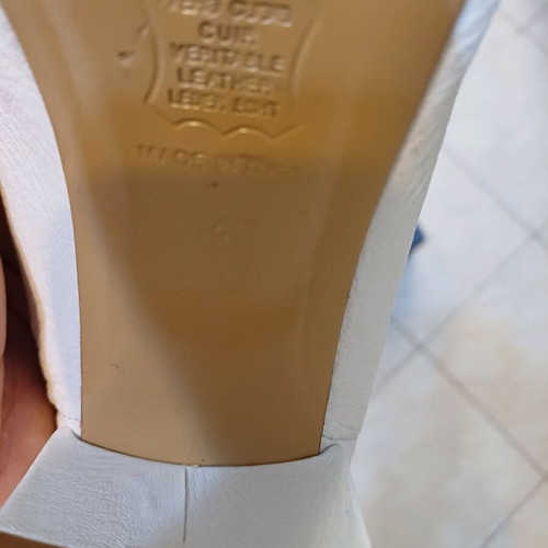 Parlanti shoes pumps like new, size 41, beige-white