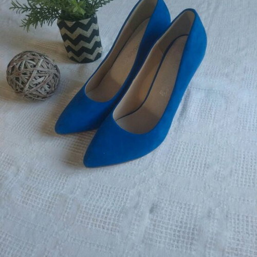 Blue Roua Pumps like new, size 40, 10 cm heel