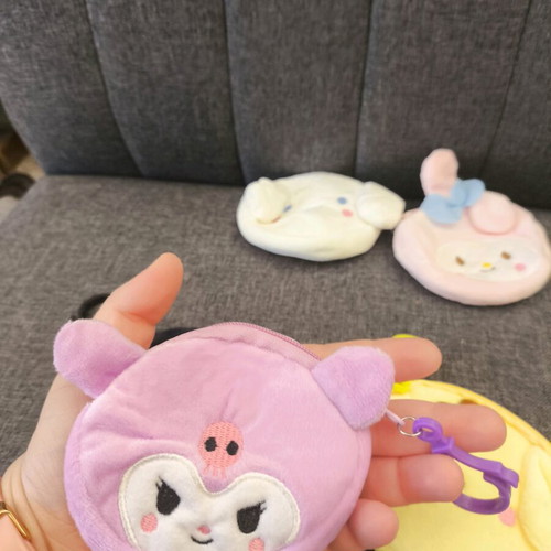 Hello Kitty wallet set new, 5 colorful Sanrio friends