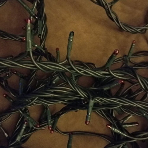 Christmas lights multicolored like new