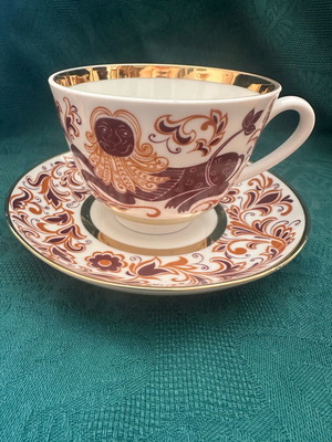 Collector porcelain cup LFZ Lomonosov like new, USSR