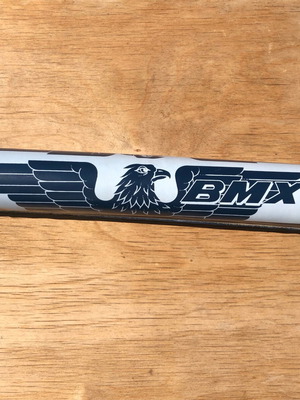 BMX Handlebar Protective Sponge Dark Blue-White Vintage New