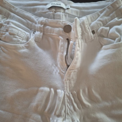 Toi&Moi white skinny jeans used, size XS