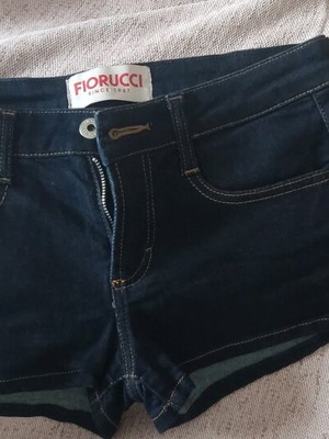 Fiorucci by Naomi Campbell denim shorts like new, dark blue, size 26