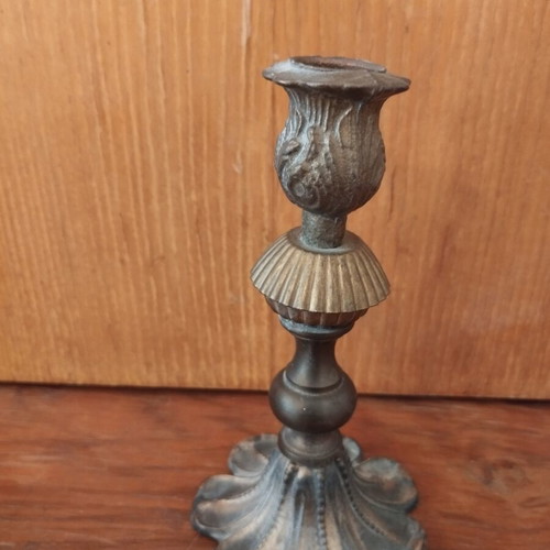 Metal candlestick, 15 cm height