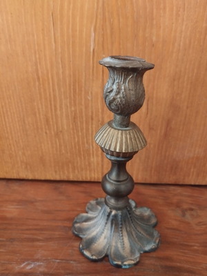 Metal candlestick, 15 cm height