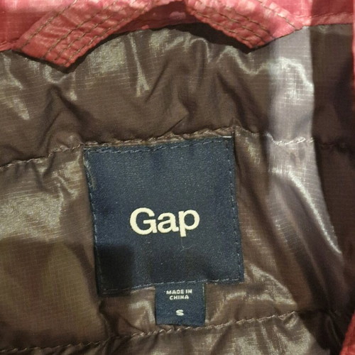 Sleeveless vest used, burgundy, GAP, size S
