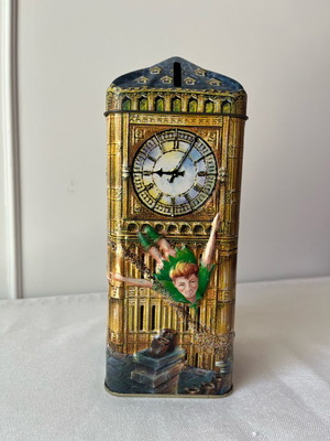Μεταλλικός συλλεκτικός κουμπαράς Peter Pan Big Ben σαν καινούργιος