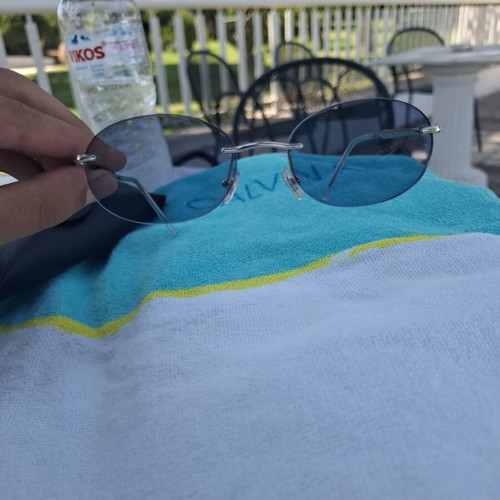 Ray Ban Oval Transitions Sunglasses, blue