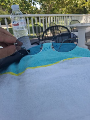 Ray Ban Oval Transitions Sunglasses, blue