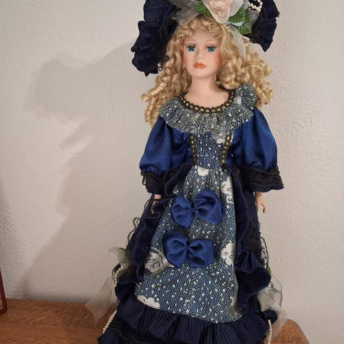 Porcelain doll 60 cm used