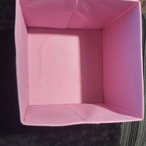 Unicorn foldable storage boxes pack of 3 used 25x25 cm