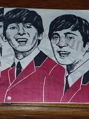 Συλλεκτικές χαρτοπετσέτες Beatles πακέτο 4 δεκαετίας 70 σαν καινούργιο
