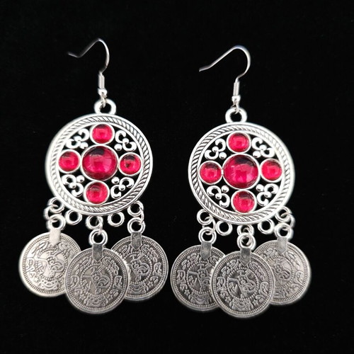Earrings with steel hooks and pendants new