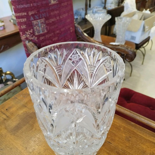 Bohemian Crystal Vase used in excellent condition