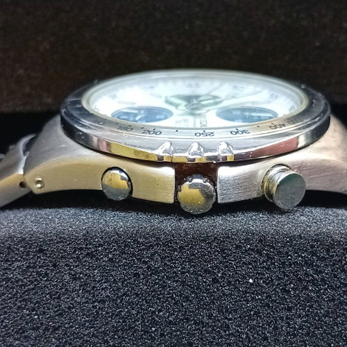 Seiko Maccina Sportiva by Giugiaro watch like new, chronograph, silver