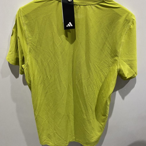 Adidas Own the Run tee new, yellow, size M