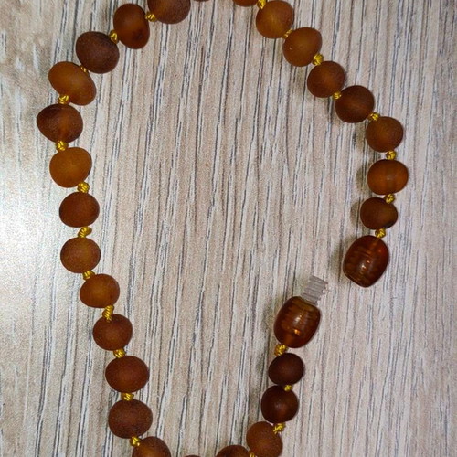 Authentic Baltic Amber Bracelet 20cm like new, brown