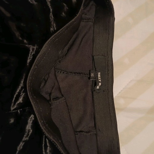 Velvet black short skirt size XS like new