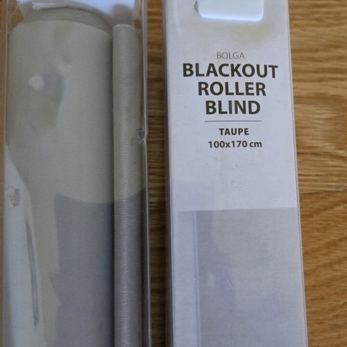 Jysk Bolga Blackout Roller Blind 100x170cm taupe new, set of 2