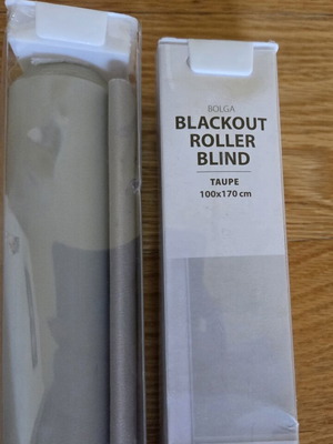 Jysk Bolga Blackout Roller Blind 100x170cm taupe new, set of 2