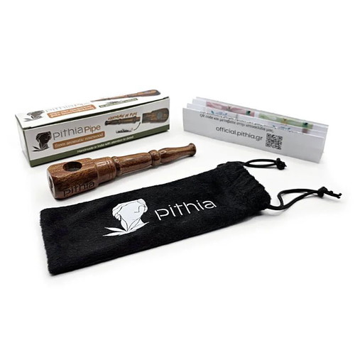 Pithia wooden curved pipe made of rosewood new