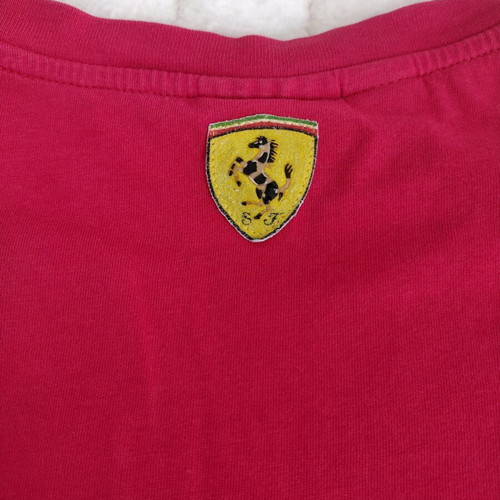 Puma Ferrari women's t-shirt used with crystals and round neckline