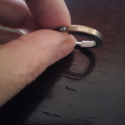 Antique Silver Fo Bijou Ring used, EU 60 (US 9)