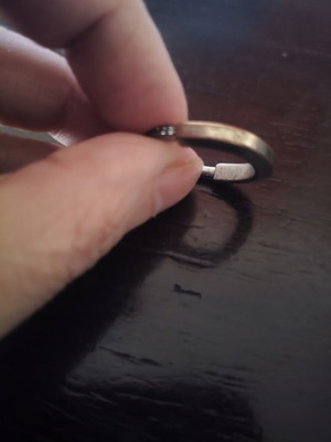 Antique Silver Fo Bijou Ring used, EU 60 (US 9)